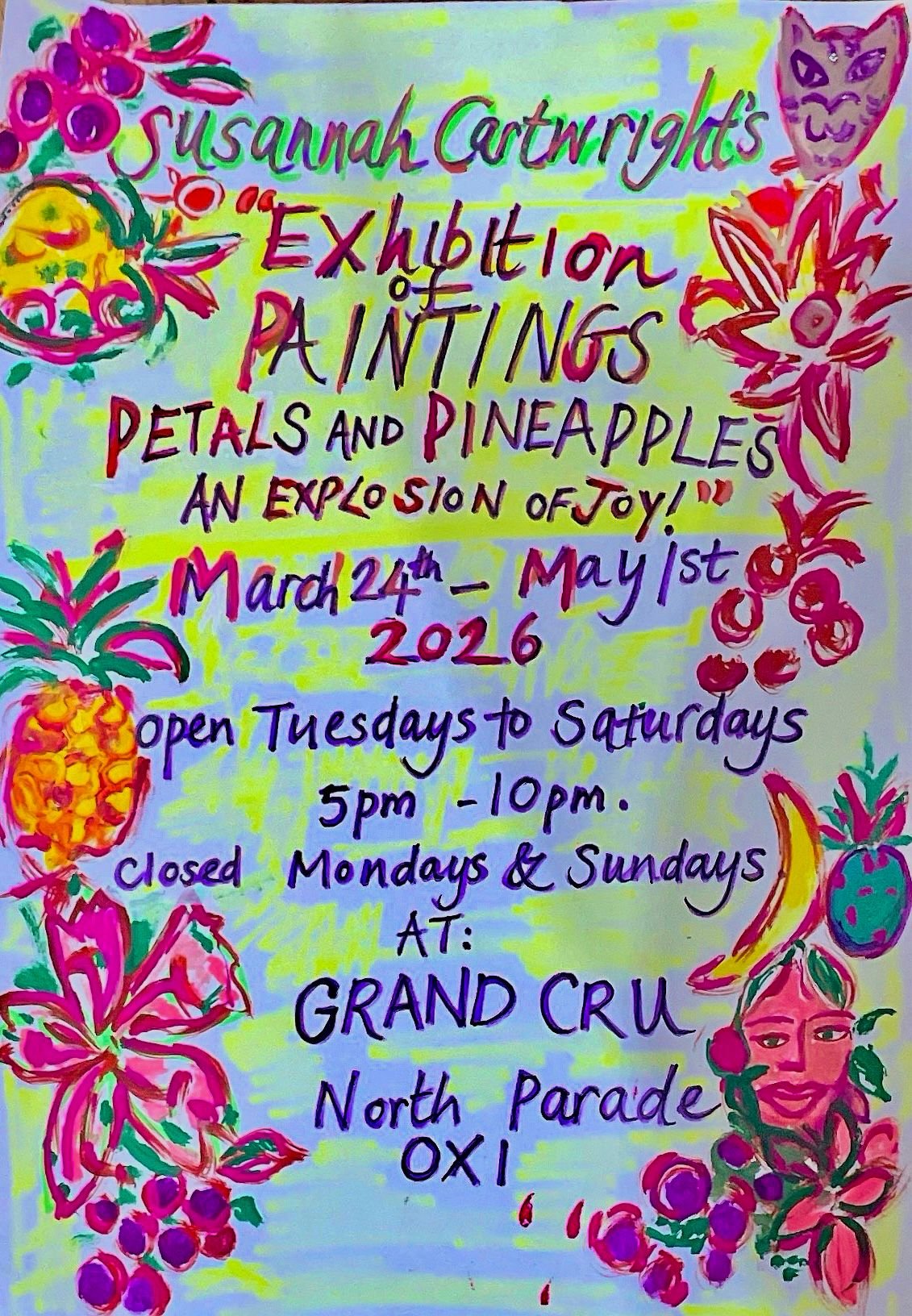 Susannah Cartwright Exhibition